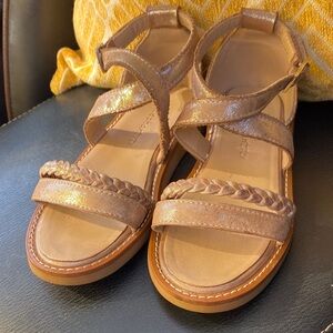 Elephantito Metallic Tan Brown Kids Sandals